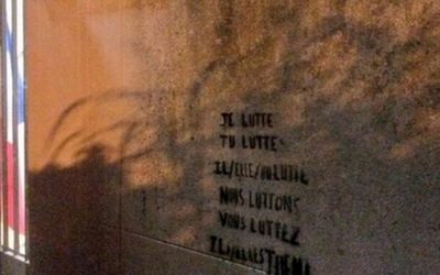 Dégradation du bureau des élus Saint-Nazaire Bleu Marine