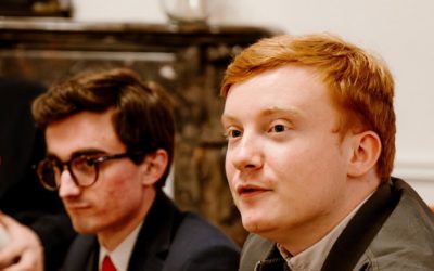 Bryan Pecqueur au débat de la Cocarde étudiante